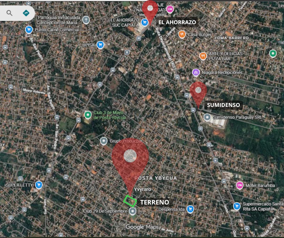 Vendo terreno 12m x 30m titulado en Posta Ybycua, Capiatá — foto 2