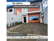 EN VENTA DUPLEX EN LIMPIO
