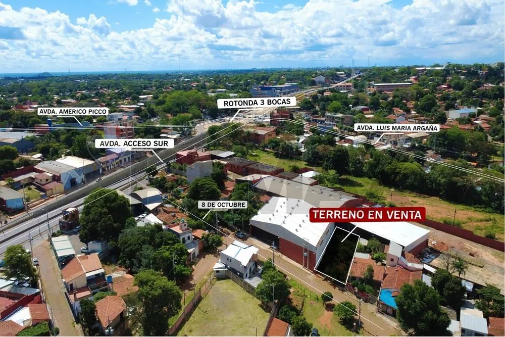 TERRENO DE GRAN POTENCIAL A LA VENTA! Tres Bocas, San Lorenzo (Casi Acceso Sur) — foto 2