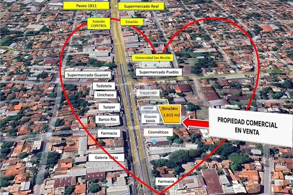 Terreno comercial 1.615 m² cerca de Ruta Mcal. Estigarribia — Foto 3