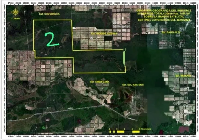 TERRENO DE 18.351 HECTÁREAS EN VENTA - ALTO PARARGUAY, TORO PAMPA — foto 2