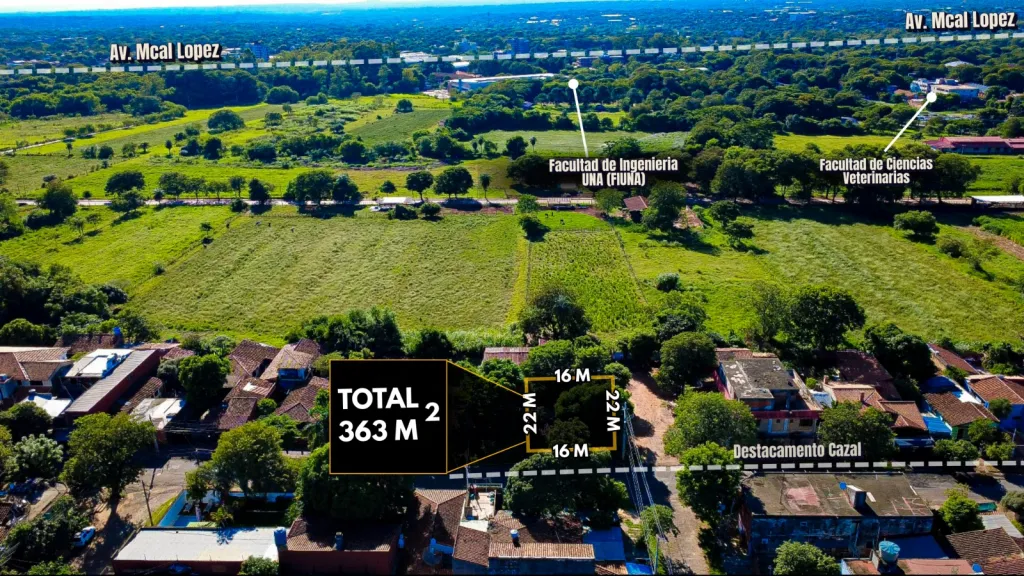 Vendo Amplio Terreno de 363 m2 en San Lorenzo, Zona UNA — foto 3