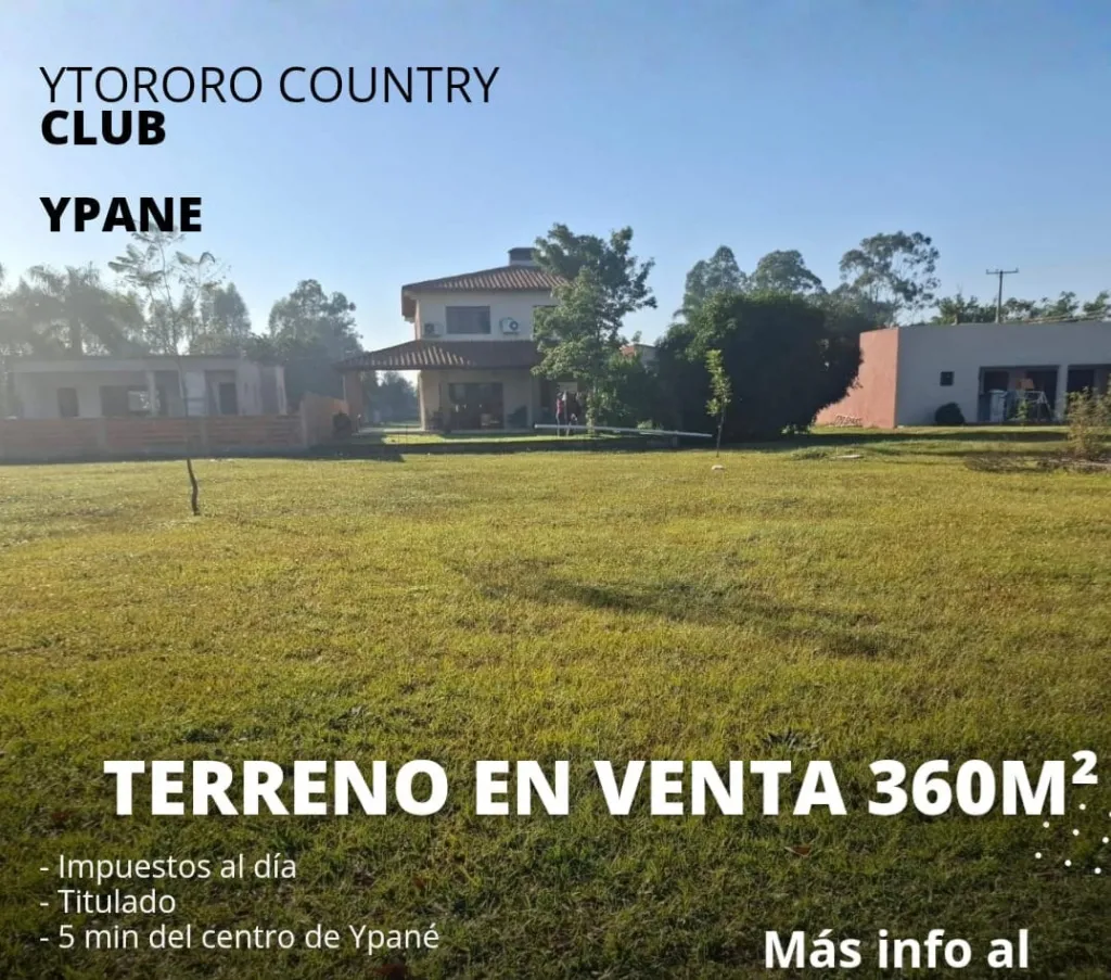 ¡TERRENO EN VENTA EN YPANE - YTORORO! — foto 2