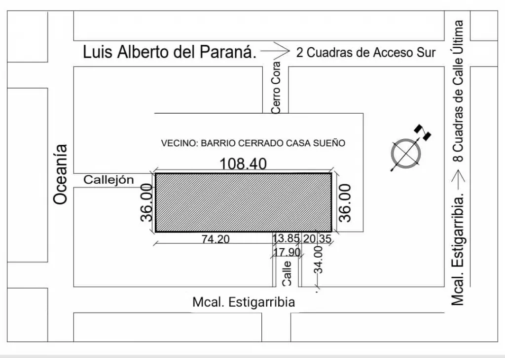 Vendo terreno en la ciudad de VILLA ELISA, a 2 cuadras de Acceso Sur, 8 cuadras — foto 3
