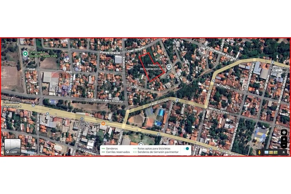 VENDO AMPLIO TERRENO EN LUQUE BARRIO AMERICA 4.070 M2 — foto 3