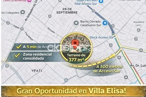 VENDO TERRENO EN VILLA ELISA!! — foto 2