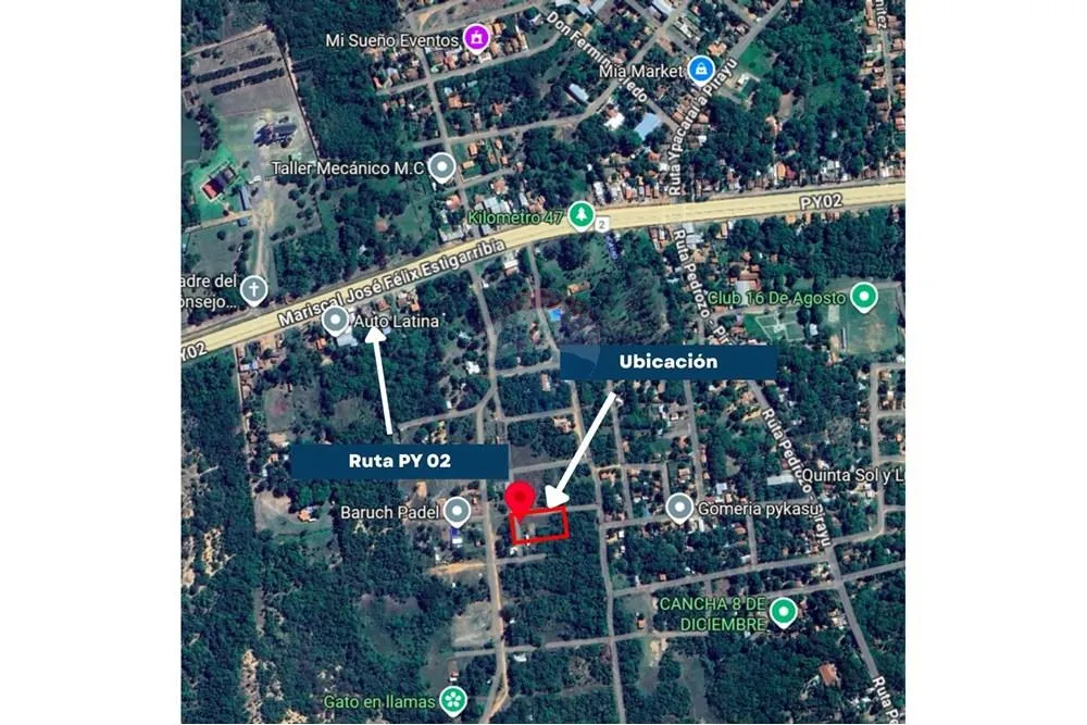 Terreno en venta en Ypacaraí Barrio Hugua Hu — foto 3