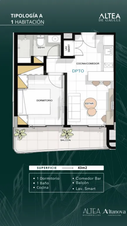 ✨ 1 Dormitorio en Altea De Gaulle - Estilo y Confort Urbano — foto 2