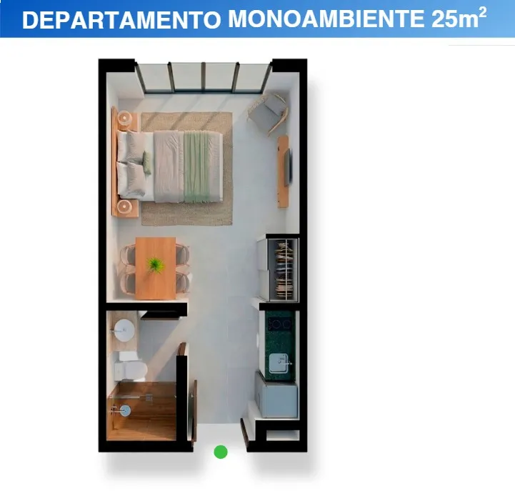 ZUBA CENTRO DON BOSCO - MONOAMBIENTE — foto 2