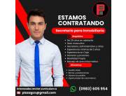 OFERTA DE TRABAJO SECRETAIO ADMINISTRATIVO EN UNA INMOBILIARIA