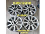 Llanta Deportiva 15 5x100 usadas