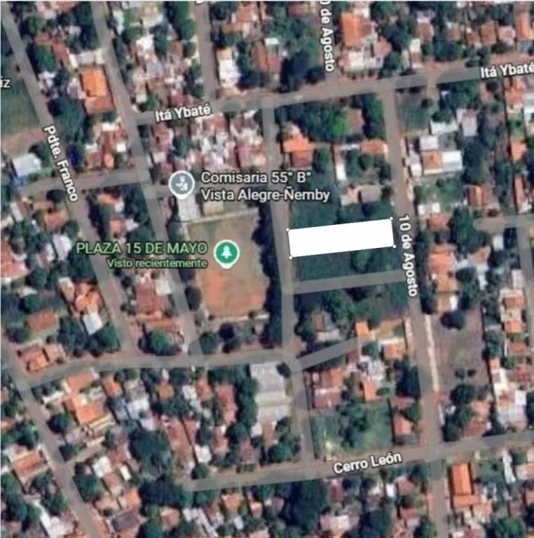 Vendo Terreno 360 m2 en Ñemby - Barrio Vista Alegre - 10 de Agosto — foto 2