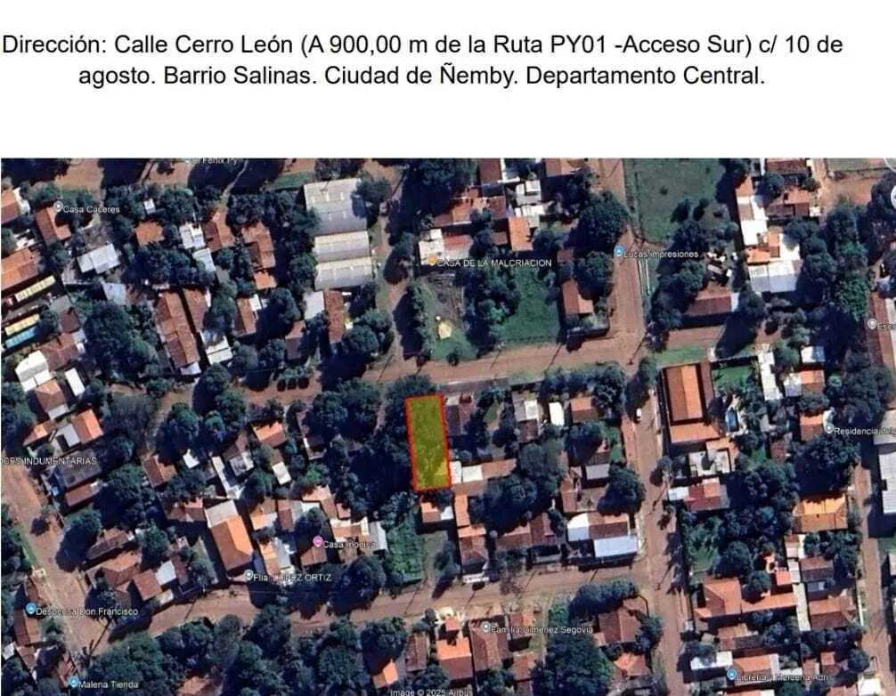 Terreno 360 m² con casita 60 m² – Vista Alegre Ñemby a 900m de Ruta 1 — foto 3