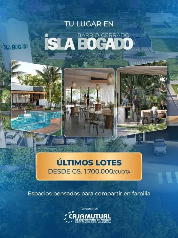 Lotes en venta en el barrio cerrado Isla Bogado – Luque. — foto 3