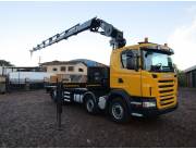 Scania G420 8x2 con grua HIAB 322 E-7