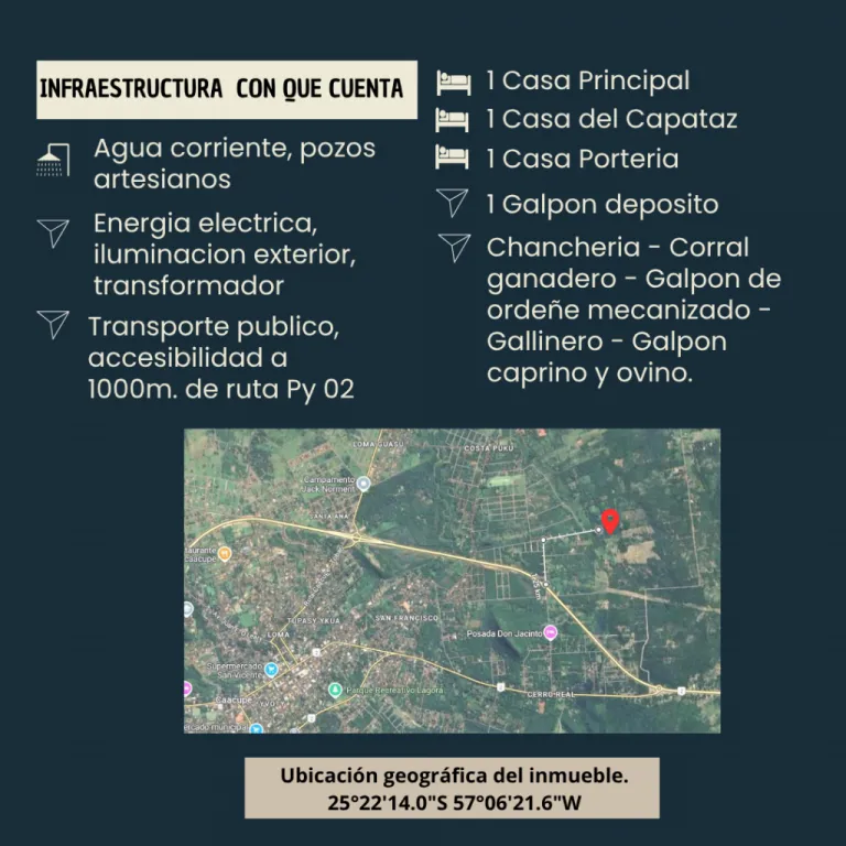 69 HECTAREAS A MINUTOS DE CAACUPE — foto 2