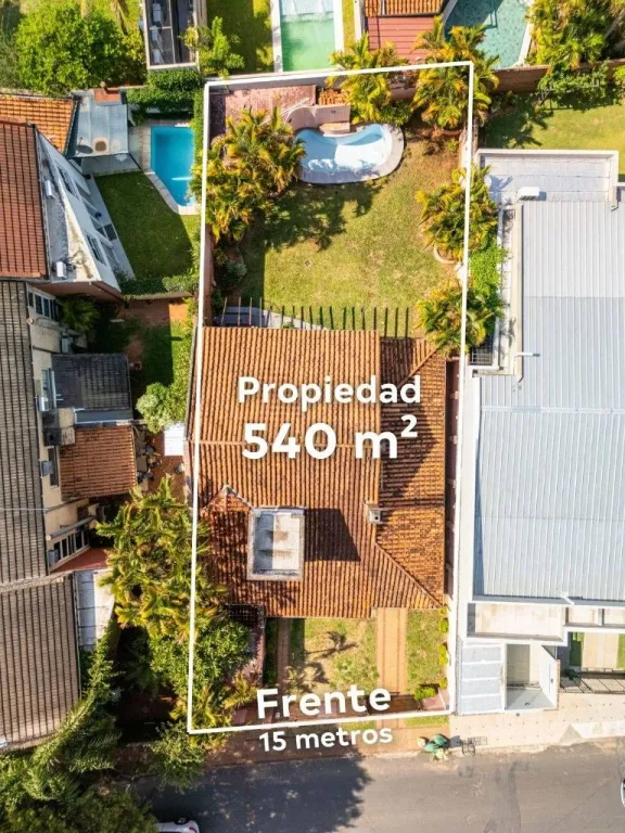 Vendo Terreno 540m2 con construccion a refaccionar o demoler en Villa Aurelia Asuncion — foto 2
