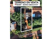 Vendo terreno en Ñemby