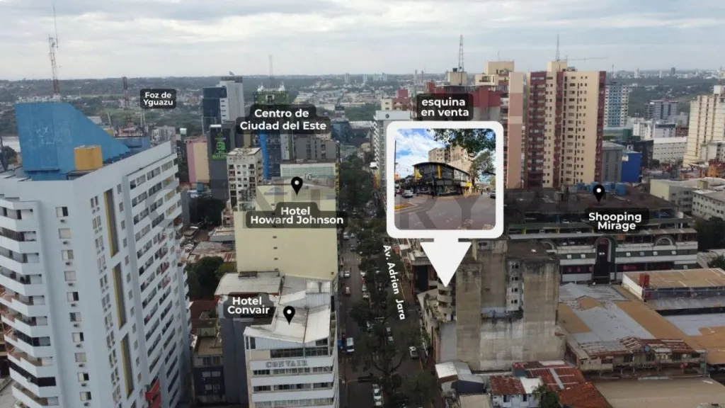 Vendo terreno con construcción en esquina en Ciudad del Este — foto 2