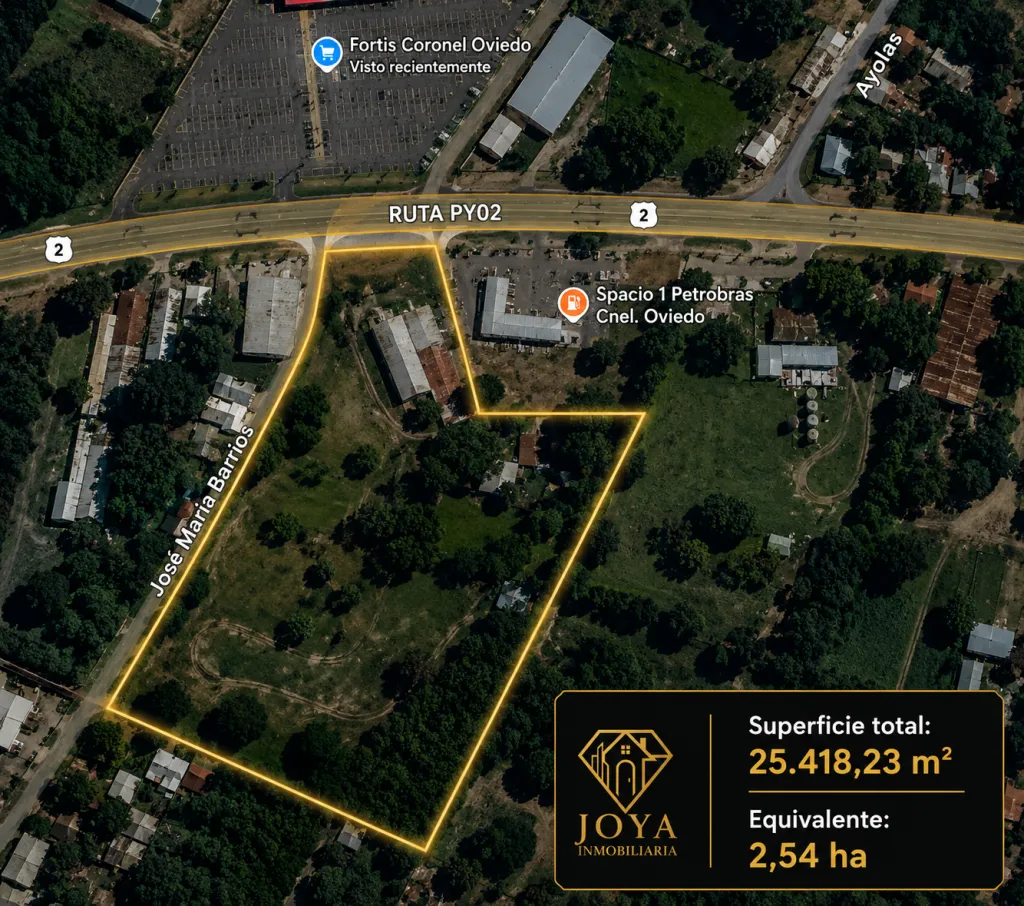 📍 Complejo empresarial en venta sobre la Ruta PY02, frente a Fortis Coronel Oviedo — foto 2