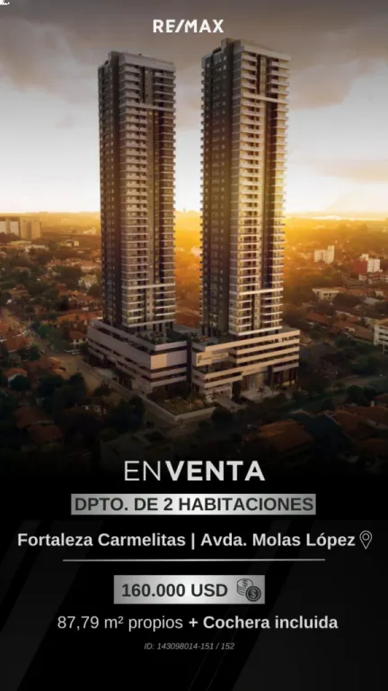 Vendo Departamento en Edificio Fortaleza Carmelitas | Torre A — foto 2