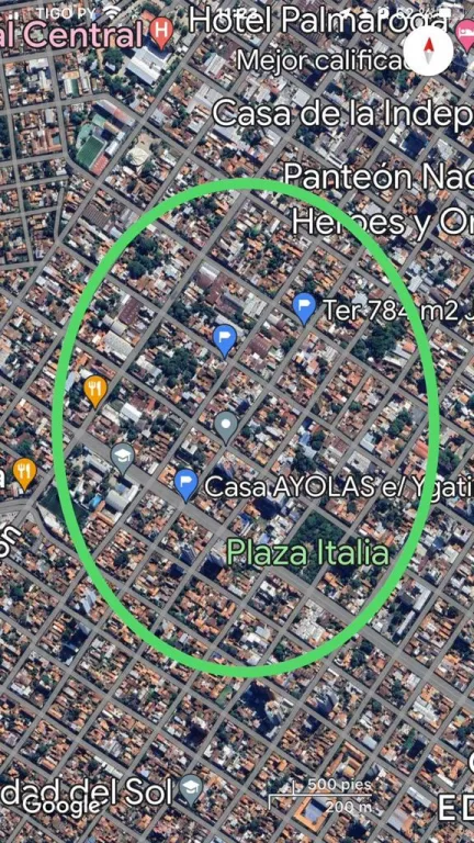 Oferta terreno 1.442 m2,centro Asu., Frente de 30,6 ms, zona Jejui y Ayolas — foto 2