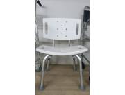 SILLA DE DUCHA CON RESPALDO