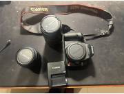 Camara CANON EOS Rebel T1i completa con Dos Zoom 55-250mm